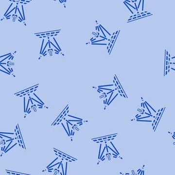 Smoke machine disco party glyph vector seamless pattern Stock Illustration