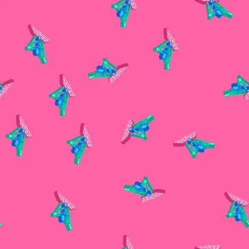 Smoke machine disco party isometric icon seamless pattern Stock Illustration
