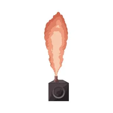 Smoke machine illustration 스톡 일러스트