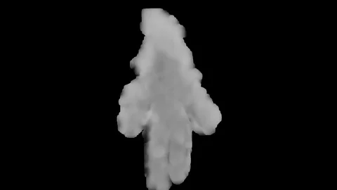 Smoke Man Animation Stock Footage 101784807
