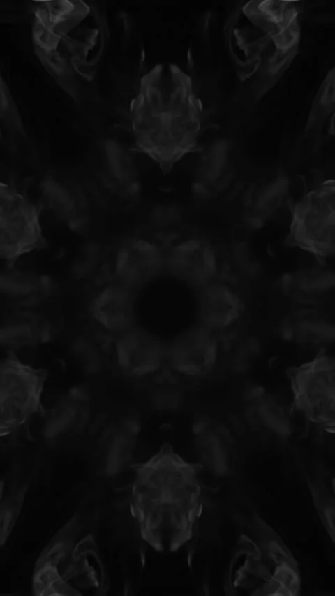 Smoke Mandala Pattern Slow Motion Loop Stock Footage 251585082