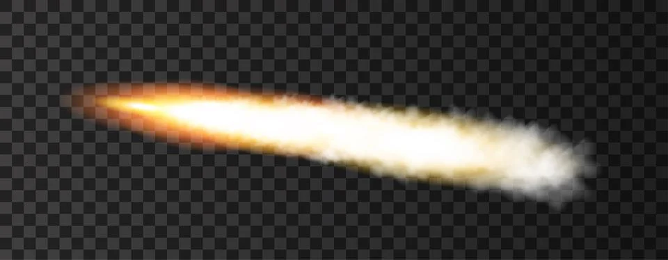 Smoke from military rocket launch. Stock Illustration