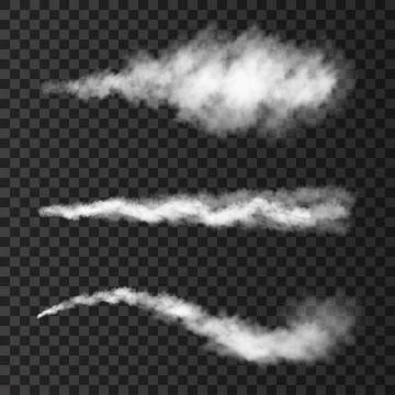 Smoke from military rocket launch. Stock Illustration