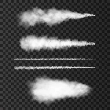Smoke from military rocket launch. Stock Illustration