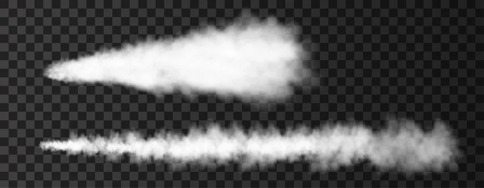 Smoke from military rocket launch. Stock Illustration