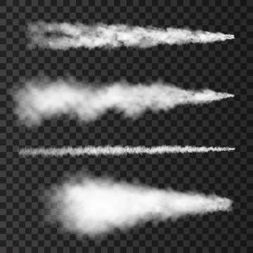 Smoke from military rocket launch. Stock Illustration