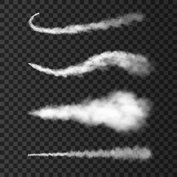 Smoke from military rocket launch. Stock Illustration