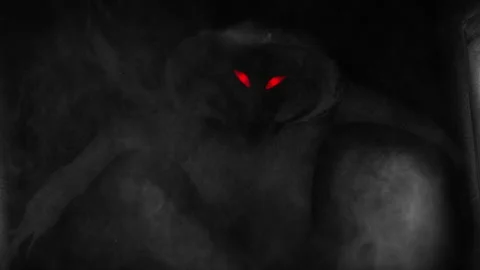 underkjole igen væv Smoke monster Scary dark animation hallo... | Stock Video | Pond5