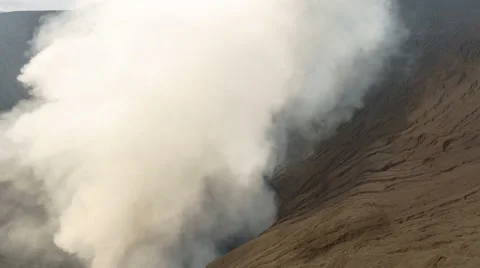 Smoke from mount bromo time-lapse. Stock Footage 61707948