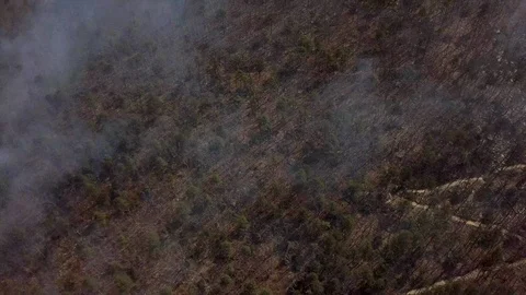 Smoke on the mountain Stock Footage 88734711