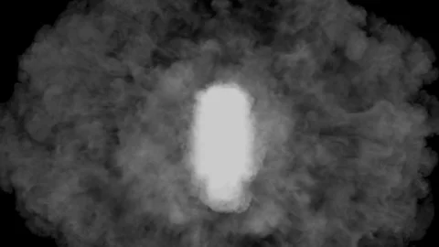 Smoke moves to center with stop #25 Stock Footage 106942503