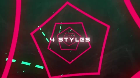 Smoke Neon Tunnel Titles Stock After Effects