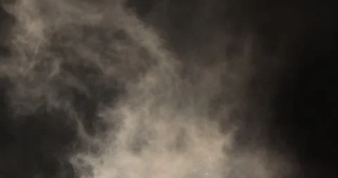Smoke in the night at Garden Stock Footage 324516571