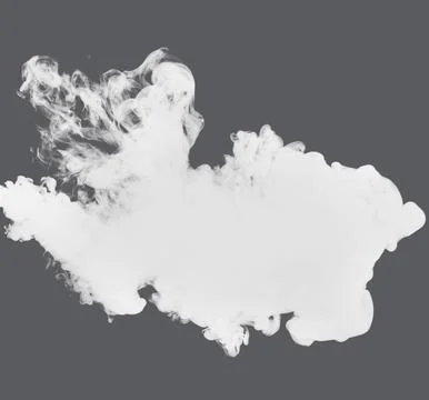 Smoke or haze on transparent background, png Stock Illustration