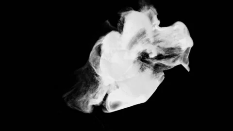 Smoke or ink transition effect with alpha mask Stock Footage 124274369