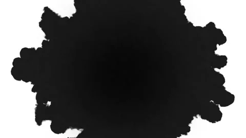 Smoke or ink transition effect with alpha mask Stock Footage 124274657