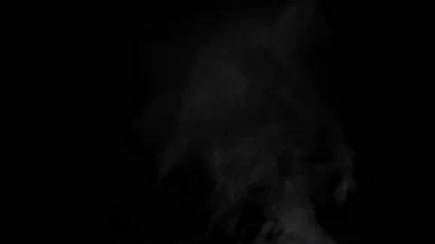 Smoke or Steam on Transparent Background with Alpha Channel. Stock Footage 132331850