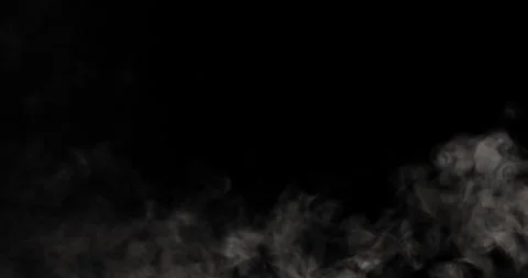 Smoke Over Black Background Stock Footage 207343041