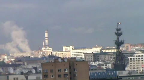 Smoke Over Moscow Stock-Footage 5379014
