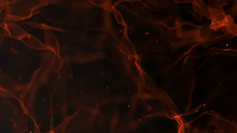 Smoke particles gently levitating in the air and changing the shape. Magic fire Stock-Footage 239091499