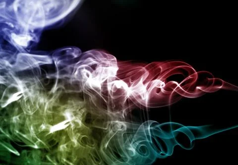 Smoke pattern, texture, background Stock Photos