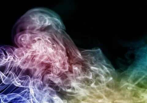 Smoke pattern, texture, background Stock Photos