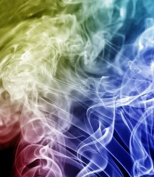 Smoke pattern, texture, background Stock Photos