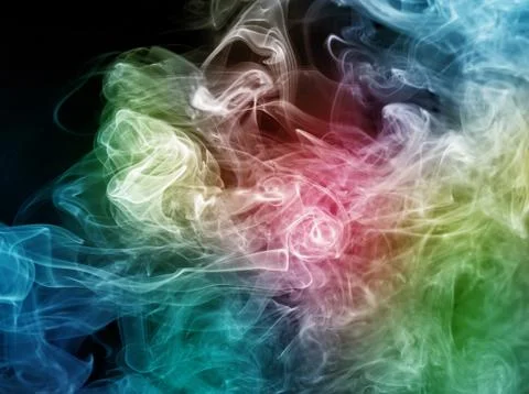 Smoke pattern, texture, background Stock Photos