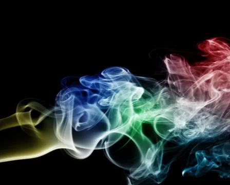 Smoke pattern, texture, background Stock Photos