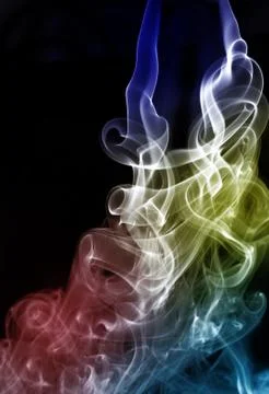 Smoke pattern, texture, background Stock Photos