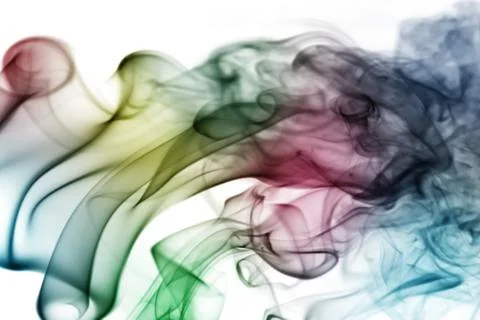 Smoke pattern, texture, background Stock Photos