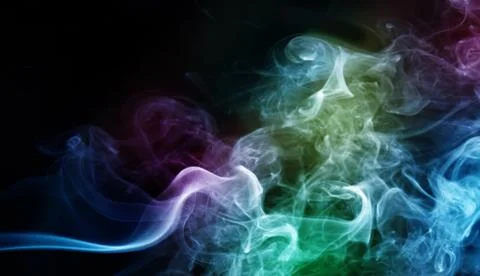 Smoke pattern, texture, background Stock Photos
