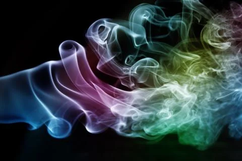 Smoke pattern, texture, background Stock Photos