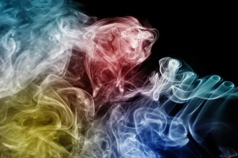 Smoke pattern, texture, background Stock Photos