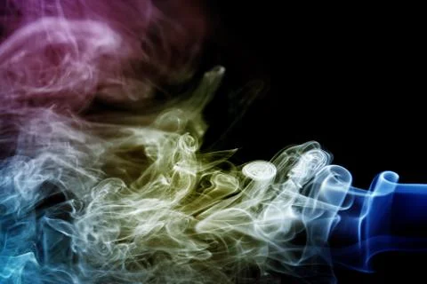 Smoke pattern, texture, background Stock Photos