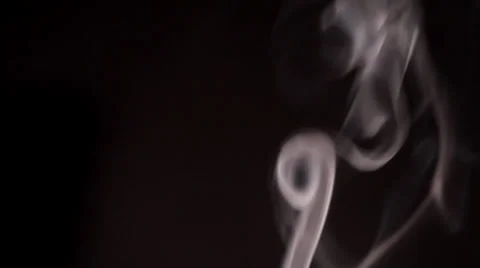 Smoke Patterns on black background Stock Footage 36438034