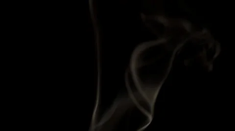 Smoke Patterns on black Stock Footage 36436993