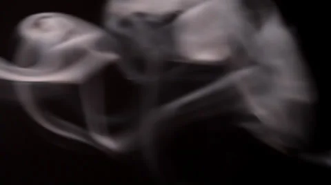 Smoke Patterns on dark Stock Footage 36436796