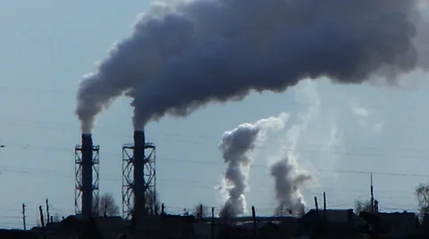 Smoke from a pipe 3 Stock Footage 1012899