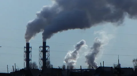 Smoke from a pipe 4 Stock Footage 1012879