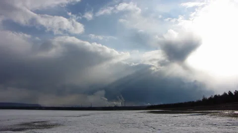 Smoke from a pipe 9 Stock Footage 1012907