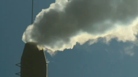 Smoke pipe c Stock Footage 34523810