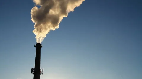 Smoke from a pipe. Stock Footage 48575646