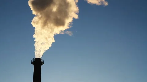 Smoke from a pipe. Video stock 48575691