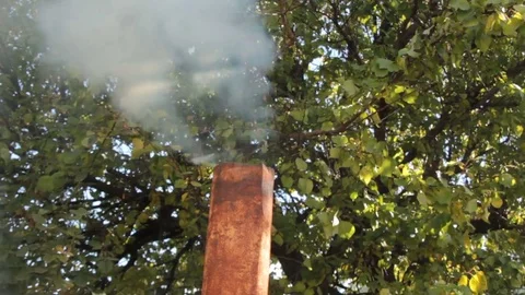 Smoke from pipe Stock Footage 84726284