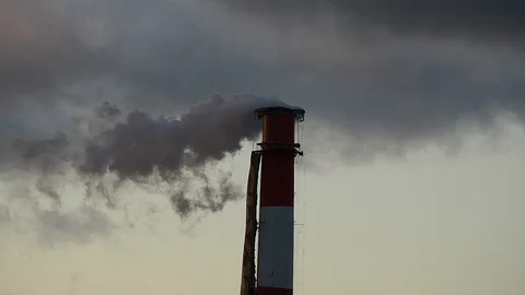 Smoke from a pipe Stock Footage 119939167