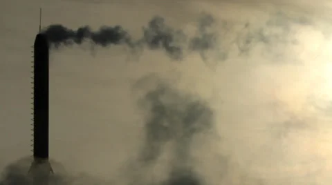 Smoke pipe time lapse Stock Footage 34523960