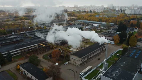 Smoke from the plant Stock Footage 163273227
