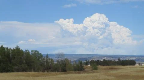 Smoke Plume from Dixie Fire Stock Photos