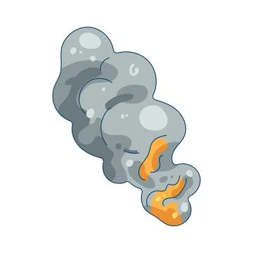 Smoke plume Stock Illustration